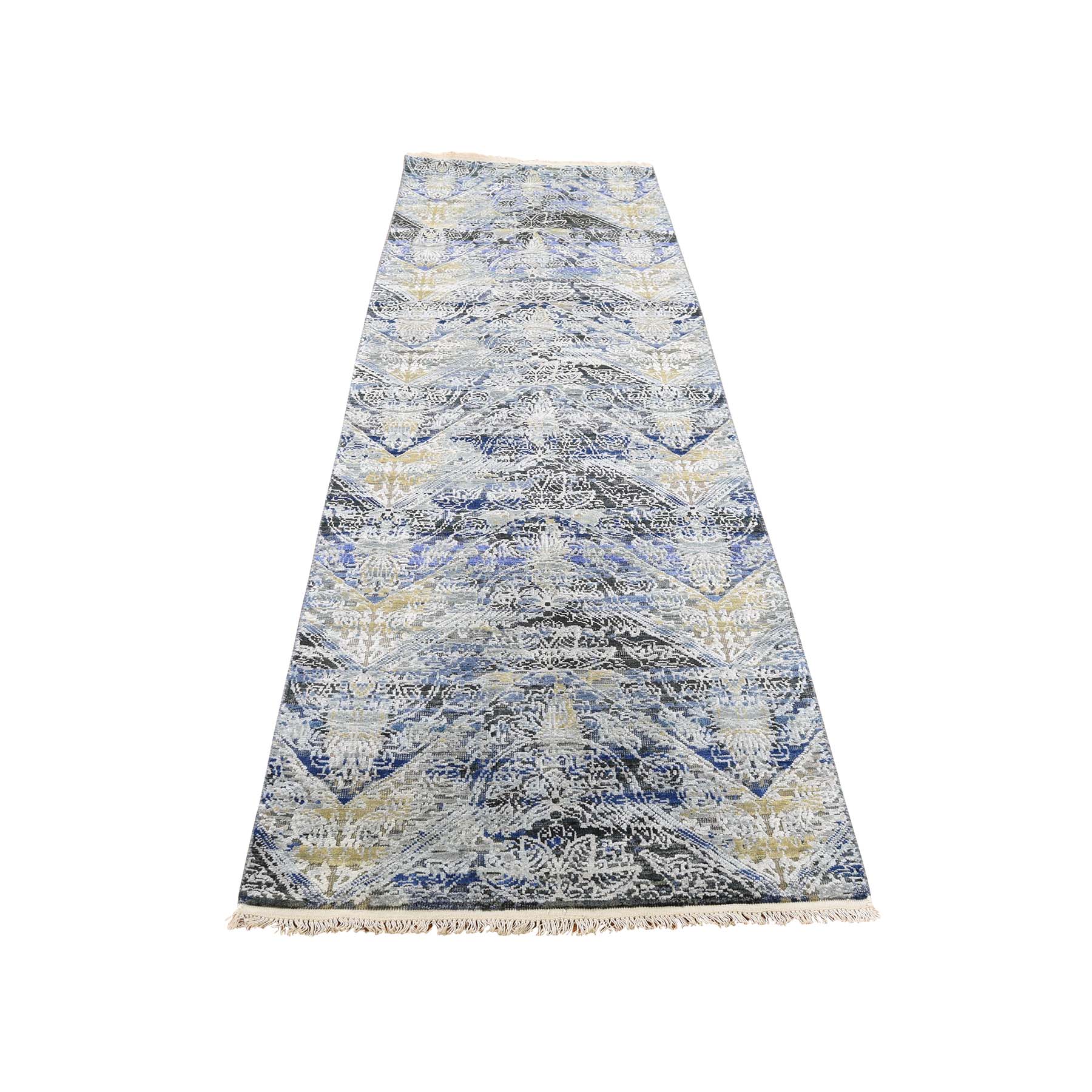 Contemporary Wool Hand-Knotted Area Rug 2'7